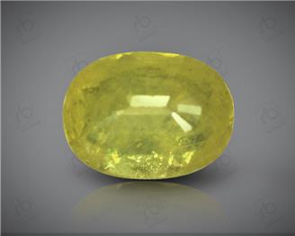 Natural Heated & Treated Yellow Sapphire Certified 3.58 CTS (DIN 86197 )